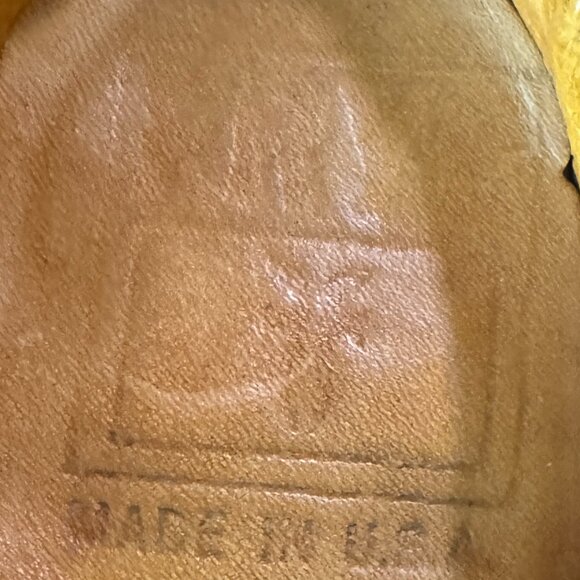 FRYE MULES - VINTAGE GOLD/MUSTARD COLOR - Picture 4 of 4